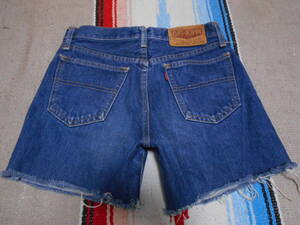 １９７０年代初頭製 BIG JOHNビッグジョン黎明期 インディゴ 藍染 カットオフ ジーンズ 昭和レトロ VINTAGE INDIGO JEANS HIPPIE WOODSTOCK