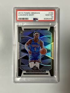 2019 Panini Obsidian Luguentz Dort RC #194 Thunder PSA10