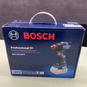 19go【未使用品】Bosch Professional(ボッシュ) 18V コードレスインパクトドライバー レンチ兼用 本体のみ GDX18V-200CH