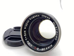 [動作品・光学OK] ニコン Nikon NIKKOR-S・C 5cm 50mm F1.4 Nippn Kogaku Japan NIKON Sマウント