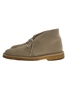 Clarks◆チャッカブーツ/25.5cm/BEG/スウェード