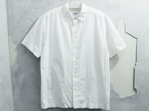 美品 WTAPS PARMER SS SHIRT COTTON SEERSUCKER 半袖 シアサッカー シャツ パーマー 20SS WHITE 02 M ダブルタップス F