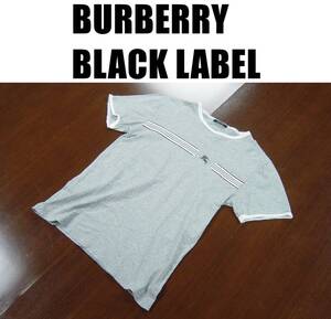 バーバリーブラックレーベルダメージ加工半袖Ｔシャツ/BURBERRY BLACK LABEL/サイズ２/三陽商会/Tシャツ