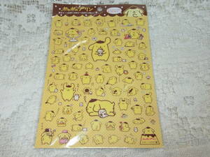 サンリオ☆2011　ポムポムプリン Pompompurin イツパイシール ステッカー1枚　15X22.5㎝　未開封　パパママフレンド