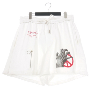 オフホワイト OFF WHITE × UNDER COVER 19AW MESH POCKT SHORTS ショートパンツ ショーツ M 白 ホワイト OMCI009G19017011 国内正規 メン