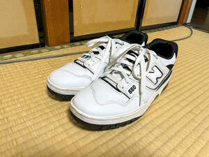 NEW BALANCE BB550HA1 JP26.5 US8.5 中古 ホワイト/ブラック ワイズD ニューバランス 