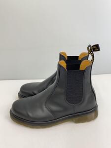 Dr.Martens◆サイドゴアブーツ/UK7/BLK/レザー/2976