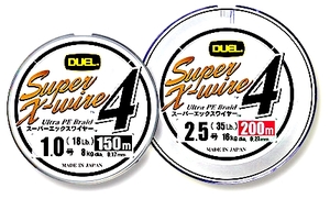 限定特価　DUEL　SUPER　X-WIRE4　150m1.5号シルバー　税込即決　スーパーエックスワイヤー4本組