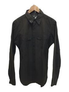 RRL◆OILCLOTH PIONEER WORK SHIRT/ワークシャツ/S/コットン/ブラウン