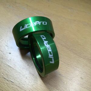 【グリーン】Litepro 25.4mm ハンドルバー ストップリング クイックリリース位置決め用 ダホン Dahon ルノー FIAT フィアット