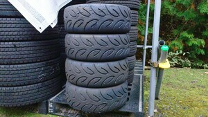 ☆195/55R15 85V ヨコハマタイヤ アドバン A050 Mコンパウンド 2024年製造 残り溝4〜5㎜ Sタイヤ 中古4本セット☆