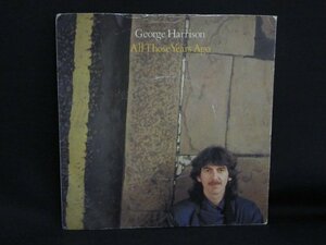 ７インチ★George HARRISON★All Those Years Ago UK Dark Horse オリジナル