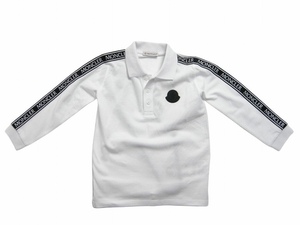 ベビー12/18(1才-1才半相当)新品 本物■モンクレールMAGLIA POLO MANICA L長袖ポロシャツ/鹿の子長袖Tシャツ/MONCLERキッズ/赤ちゃん男の子