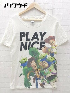 ◇ X-girl エックスガール Disney PIXER 半袖 プリント Tシャツ カットソー サイズonesize ホワイト レディース