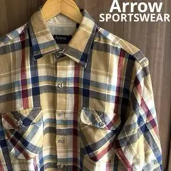 【古着◎】Arrow SPORTSWEAR ネルシャツ