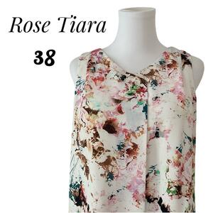 Rose Tiara ローズティアラ　レディース　膝丈ワンピース　ノースリーブ