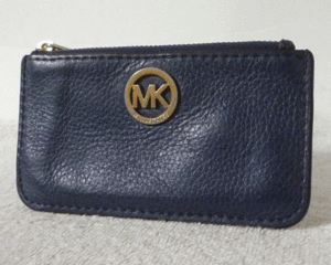 マイケルコース　MICHAELKORS　レザー　ネイビー　紺　小銭入れ　コインケース