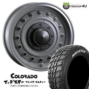 4本セット クリムソン ディーンコロラド COLORADO 15x6.0J 5/139.7 -5 SG MUDSTAR マッドスター ワンパク M/T 235/75R15 WL シエラ