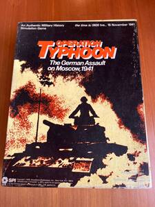 SPI OPERATION TYPHOON オペレーション・タイフーン モスクワ侵攻作戦 日本語ルールブック付 ボードゲーム ウォーゲーム シミュレーション