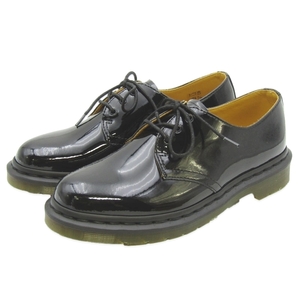 未使用 Dr.Martens ドクターマーチン UK6 3アイレットシューズ BEAMS別注 パテント 1461B PATENT LAMPER ビームス ブラック 黒 35003674