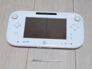 即決 WiiUゲームパッド タッチペン付き バッテリー込み 動作確認済み ウィーユーシロ