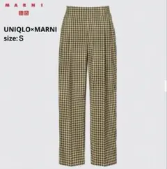 UNIQLO×MARNI ワイドフィットタックパンツ