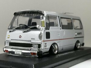 1/43 ノレブ Nissan Homy 改 アルミ 深リム ローダウン 改造 ホーミー Fスポ バイザー ブーメランアンテナ Mooneyes ADVANRacing カスタム