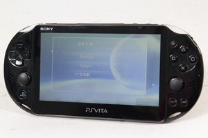 ◆1円～ SONY/ソニー ◎ PSVITA 本体 PCH-2000 Wi-Fiモデル ブラック 動作品 ◎ #1133