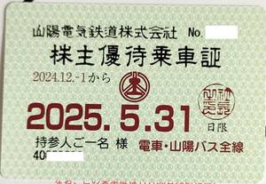 最新　山陽電鉄　株主優待乗車証　一般書留送料無料