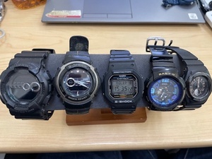 G-SHOCK Gショック まとめ ジャンク 5点 GD-100 G-300 DW-5600E BGA-1050B BGA-190GL カシオ BABY-G 腕時計 デジタル