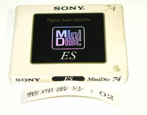 ソニー　　SONY　　MDW-74C　　ES MiniDisc 74　　MD　ミニディスク　　未使用　　　002