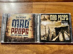 HIP HOP MixCD DJ KENT MAD PROPS 2枚セット ユーズド !!