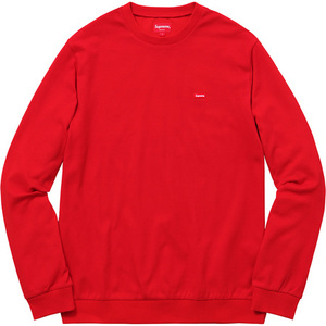 即決 supreme small box pique crewneck red