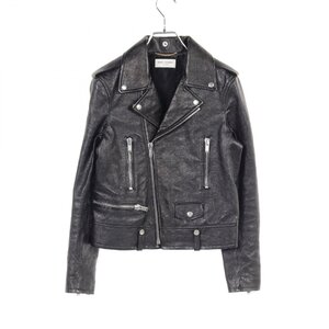 サンローランパリ CLASSIC MOTORCYCLE JACKET ブランドオフ SAINT LAURENT PARIS レザー ライダースジャケット