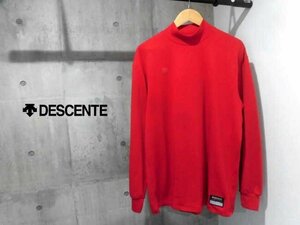 DESCENTE デサント ベースボールアンダーシャツ XA/ウォームアップ ハイネックシャツ/長袖シャツ/赤 レッド/メンズ/BU-750A/高校野球 野球