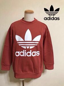 【新品】 adidas originals TREF OVER CREW アディダス オリジナルス オーバーサイズ スウェット トレーナー ビッグロゴ サイズM 長袖