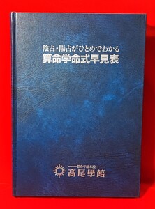 陰占・陽占がひとめでわかる算命学命式早見表 1873 年（明治 6 年）-2010年（平成 22 年）高尾学館 高尾義政 平 5