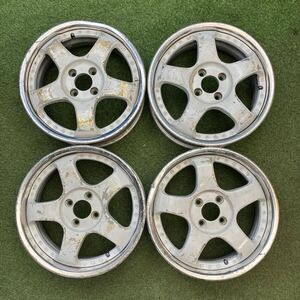 【0658】16インチ 6.5　TANABE SP.1-R　SSR　16×6.5 +39 / 16×6.5 +45　PCD100　4穴　ハブ径72　中古アルミホイール4本