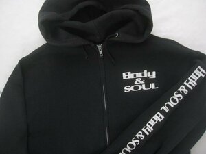 90’s/90年代 ハウスミュージック Body＆Soul ボディー&ソウル USA製スウェットパーカーJERZEES フランソワK Danny Krivit Viny90