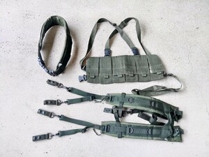 タイ軍 官給品 ベルト サスペンダー チェストリグ 実物 マガジンポーチ 個人装備 