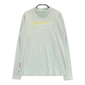 LECOQ GOLF ルコックゴルフ 2022年モデル ハイネック 長袖Tシャツ グリーン系 L [240101105588] ゴルフウェア レディース