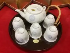 有田焼　百仙　茶器【未使用/漆器付】