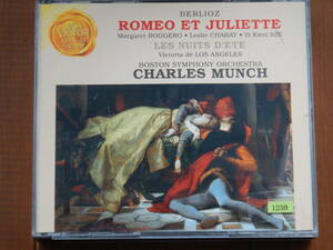 1259◆2CD BERLIOZ:ROMEO ET JULIETTE/LES NUITS D’ETE BOSTON SYMPHONY ORCHESTRA/MUNCH 輸入盤 シャルルミュンシュ