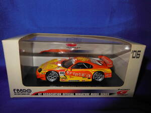 1/43　EBBRO　JZA80　スープラ　最終型　triple a SARD SUPRA　2006年　SUPER GT500