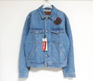 定価11.3万 新品 KENZO PARIS TRUCKER DENIM JACKET M ケンゾー トラッカー デニム ジャケット ポピー 花 Gジャン NIGO 22AW