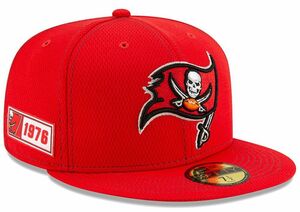 【7.1/2】 限定 100周年記念モデル NEWERA ニューエラ Buccaneers バッカニアーズ 赤 59Fifty キャップ 帽子 NFL アメフト USA正規品 公式