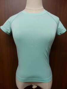 410F11◆lululemon◆Ｔシャツ◆ミントグリーン◆サイズ２◆ルルレモン