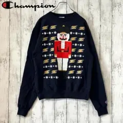 チャンピオン Champion スウェット US製 S 紺 トルコ人形 古着