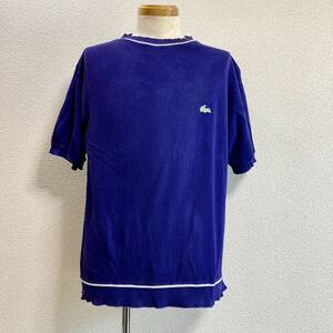 激レア60s珍品 フランス製 CHEMISE LACOSTE シュミーズラコステ 鹿の子半袖シャツ 5 ネイビー系 フレンチラコステ フレラコ ポロシャツ