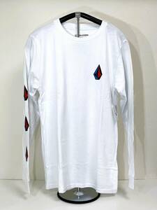 VOLCOM ボルコム A3622200WHT② メンズ Sサイズ 長袖Tシャツ ロンティー ロゴもの LogoTee ホワイト 白色 ヴォルコム 新品 即決 送料無料